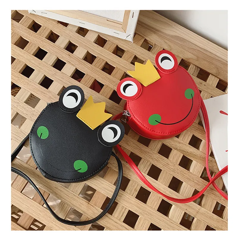 Fashion Kids Handbags Newest Korean Girls Mini Princess Purses Cute Frog Shoulder Messenger Bag Children Coins Bags_voghion.com