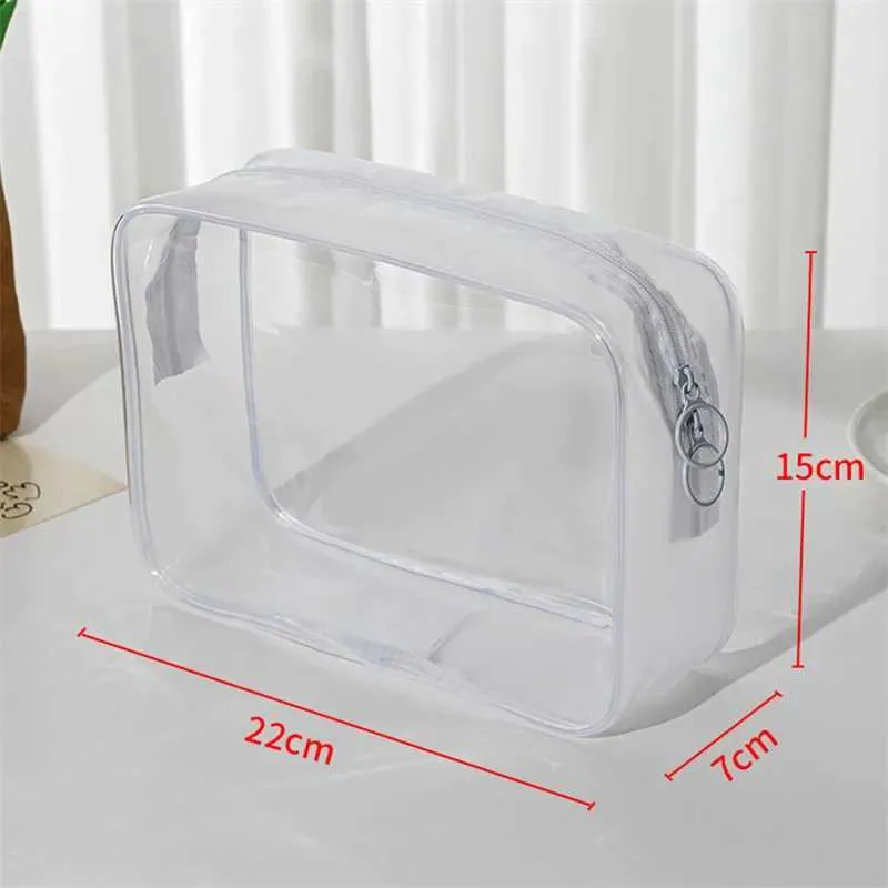 Transparente Reise Kulturtasche Für Damen Pvc Make-up Organizer_voghion.com