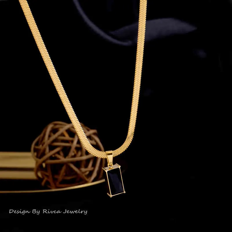 Geometrischer grüner Kristall-Hänger aus Edelstahl, sexy Schlangenknochen-Schmuck, modische Schlüsselanhänger für Frauen_voghion.com