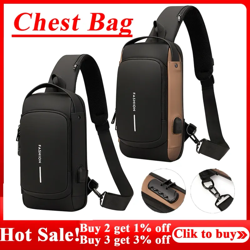 Multifunktions-Designer-Anti-Diebstahl-USB-Umhängetasche Crossbody Travel Sling Messenger Pack Brusttasche Luxusmarke_voghion.com