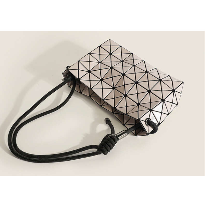 Borsa a tracolla premium con motivo geometrico a quadri, borsa da donna multifunzionale_voghion.com