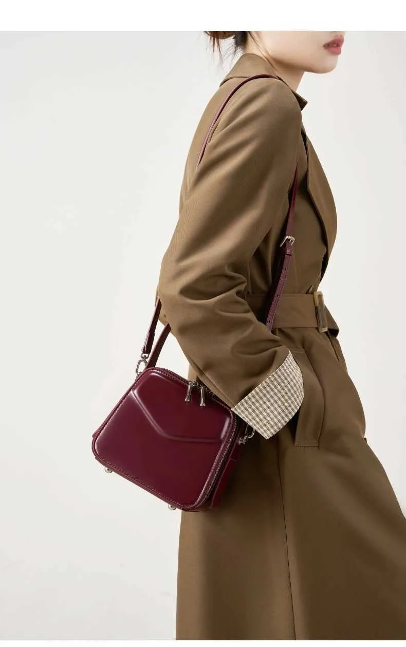 Burminsa Chic Véritable Cuir Petit Fourre-Tout Sacs À Main Pour Femmes Nouveau 2025 Designer Box Sacs À Main Dames Bandoulière Bandoulière_voghion.com