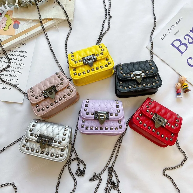 Lasten Mini ja Käsilaukku Söpöt Lasten Niitti Crossbody Laukut naisille Pieni Kolikkolompakko Vauva Tytöt Rahanvaihtokukkaro_voghion.com