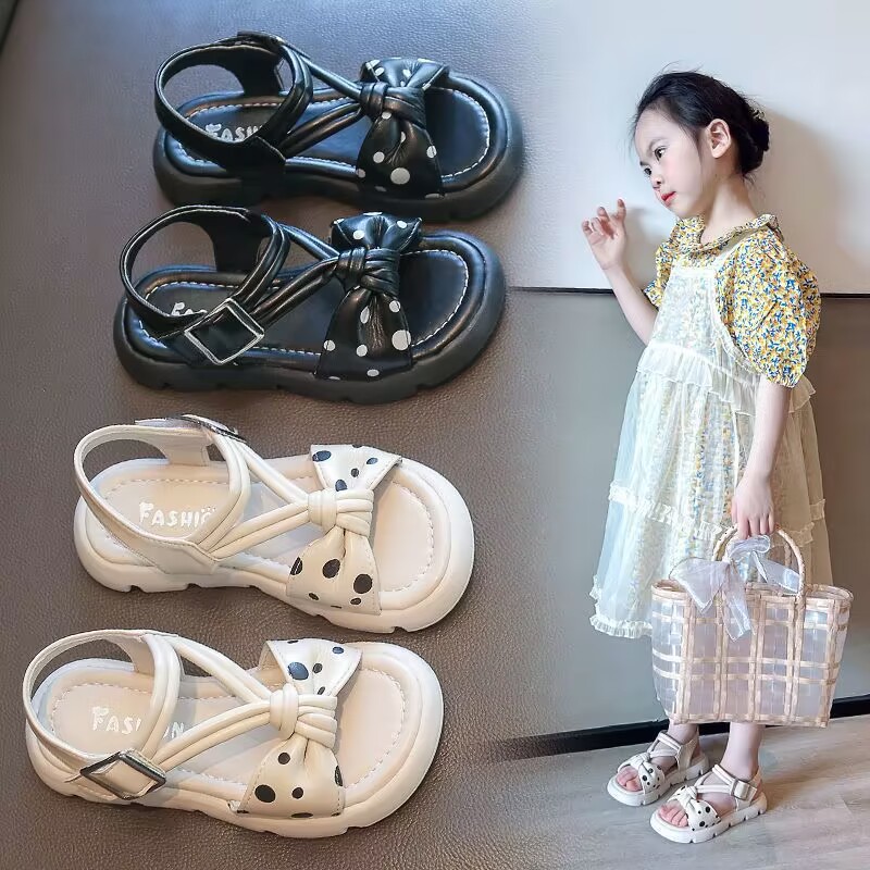 Mädchensandalen 2024 Neue Sommersandalen mit weicher Sohle, Prinzessin für große Mädchen, Street Blast für Kinder, Mädchenmode und Western-Stil_voghion.com