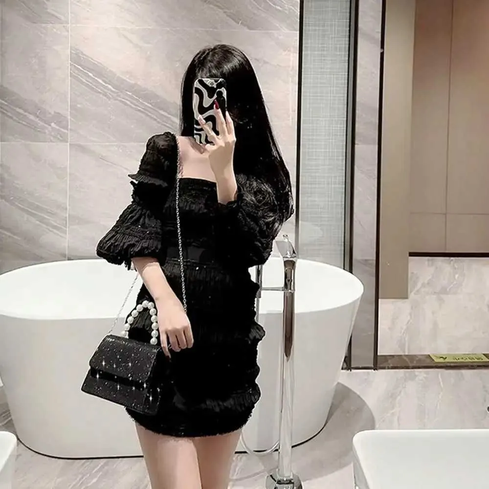 Perlenkette Schultertasche Gold glänzende Seide Abendtasche elegante und modische sphärische Clutch Damenhandtasche Y241019_voghion.com