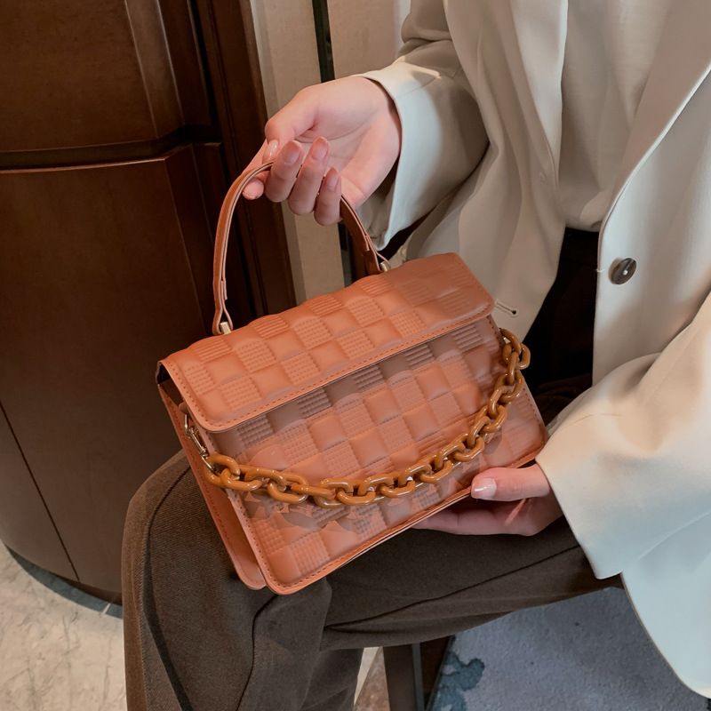Texturierte Handtasche im Westernstil für Frauen 2022 neue trendige Kette Mode Schulter koreanische Version einfache_voghion.com