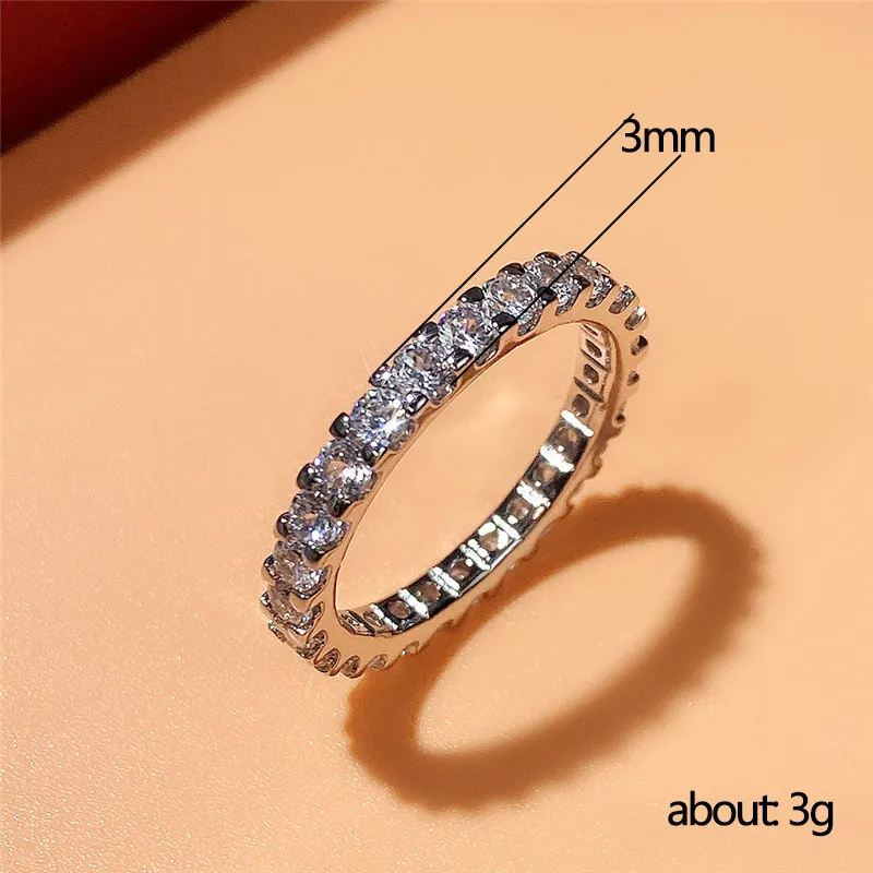 Designer Shiny Dia Donne Uomini Coppia Anello Gioielli Signore Ragazza Nozze Festa Regalo Accessori Taglia 5-12_voghion.com