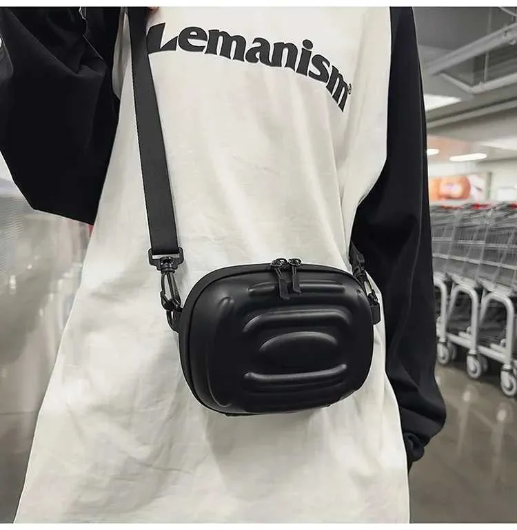 Sac à bandoulière simple polyvalent pour hommes et femmes, nouvelle marque tendance de niche, sac à bandoulière à coque rigide à la mode, petit carré_voghion.com
