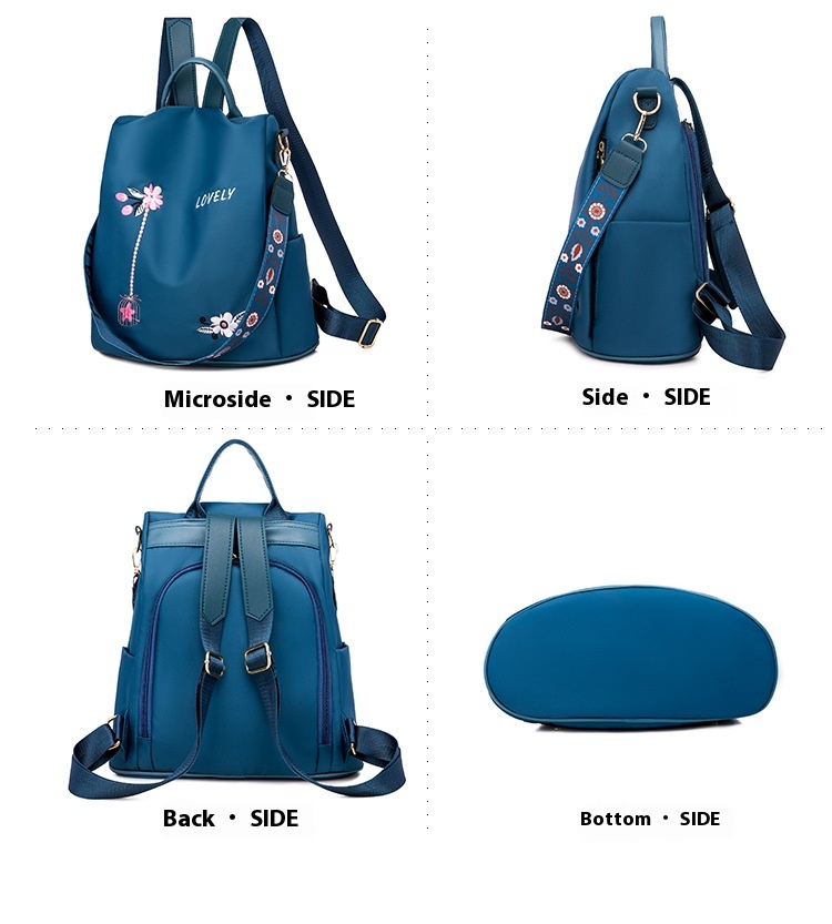 2024 New Oxford Cloth Small Backpack For Women Korean Version Anti-theft Lightweight Single Shoulder Dual-purpose Student Backpack_voghion.com