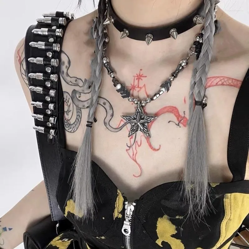 Kettingen Japanse subcultuur Y2k meteoriet ster awn ontwerp high-end super harde kern neutrale punk ketting vrouwelijk_voghion.com