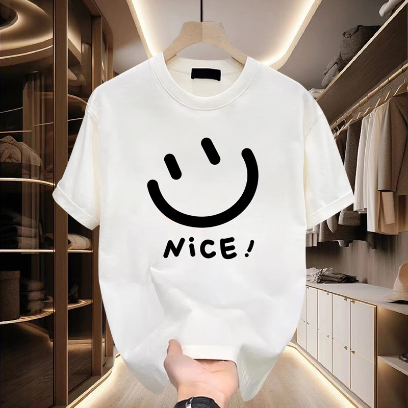 Men’s Clothing Summer Cotton Short Sleeved T Shirt Men’s Fashion Summer New Men’s Loose Handsome Short Sleeved Clothes