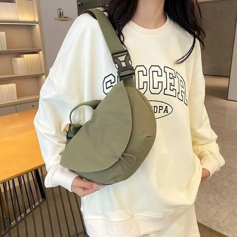 Borsa a tracolla elegante da donna borsa spalla e marsupio nylon_voghion.com