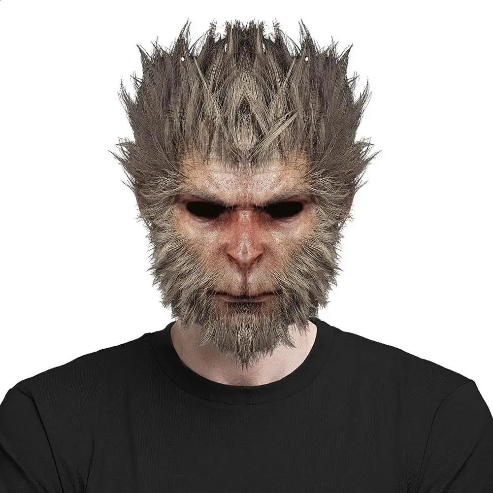 Game Wukong Cosplay Mask Headwear Monkey Role Play Accessories Halloween Carnival Party Props 240902_voghion.com