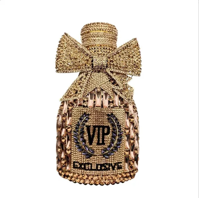 Borsa clutch champagne con cristalli pochette da sera donna_voghion.com