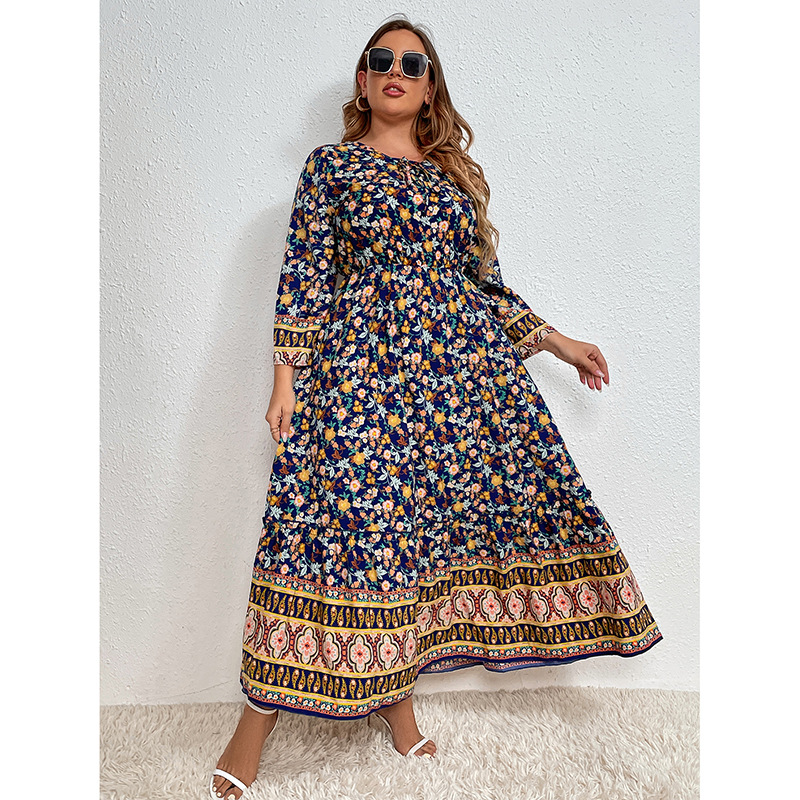 Denim Cotone Plus Floreale Senza Maniche V Rotondo Midi Inverno Autunno Alto Conveniente Cravatta Solido Stampato Comodo Sinonimi_voghion.com