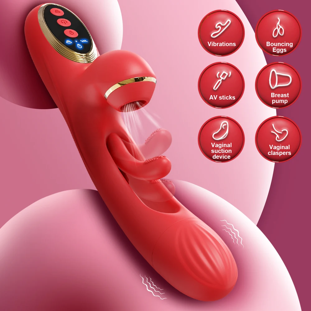 Sucking Flapping Vibrator Dildo And G-spot Clitoris Stimulator_voghion.com
