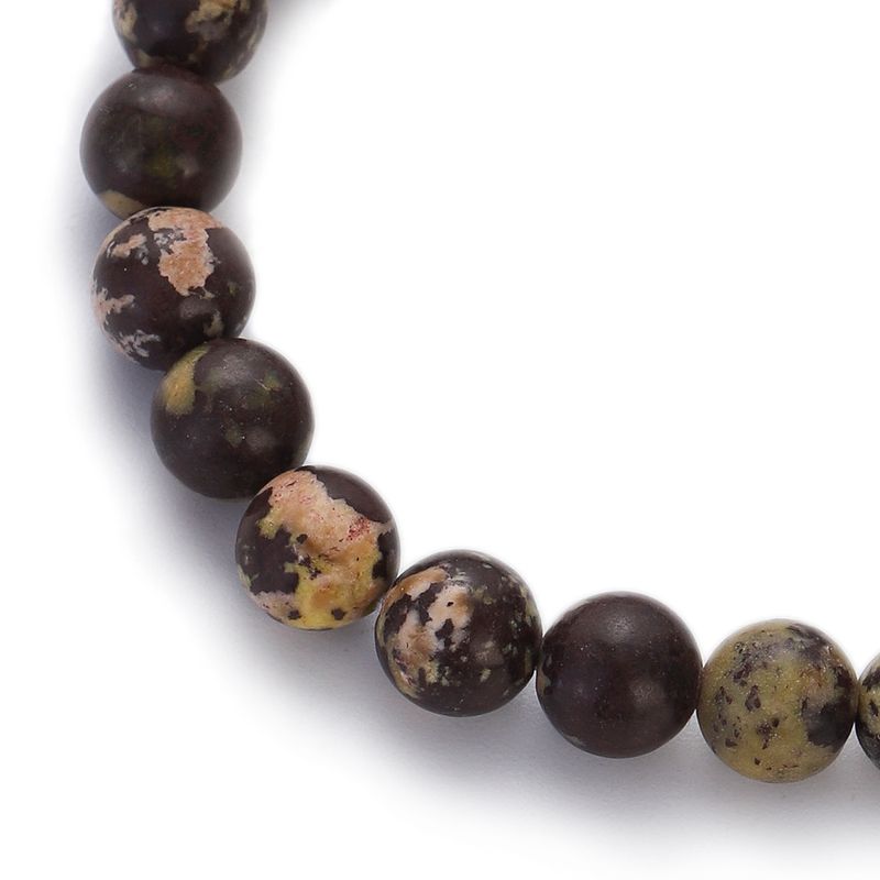 Neu Stein Jade Perlen Perlen Bunte Natürliche Chalcedon Achat Armband_voghion.com