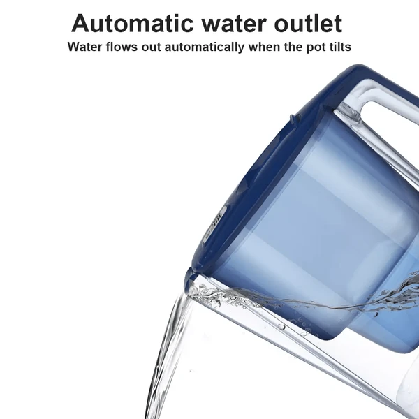 Portable Water Filter Pitcher With Timer Display, 3.6L Capacity_voghion.com