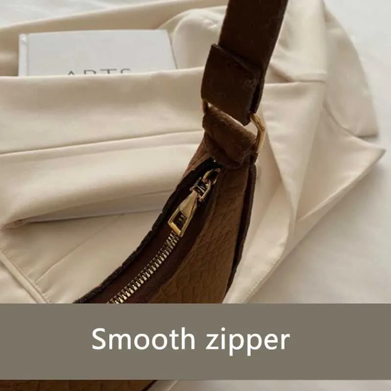 Sac à main à bandoulière décontracté pour femme, modèle sous les aisselles, mode coréenne, sac à main d'hiver léger C241106_voghion.com