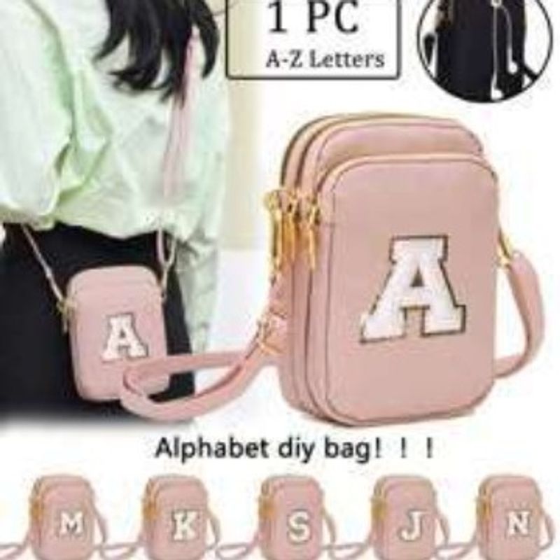 26 Buchstaben Handy Damen Crossbody 2024 Neue Walking Mini Schulter ändern kleine Tasche, vertikale Version_voghion.com