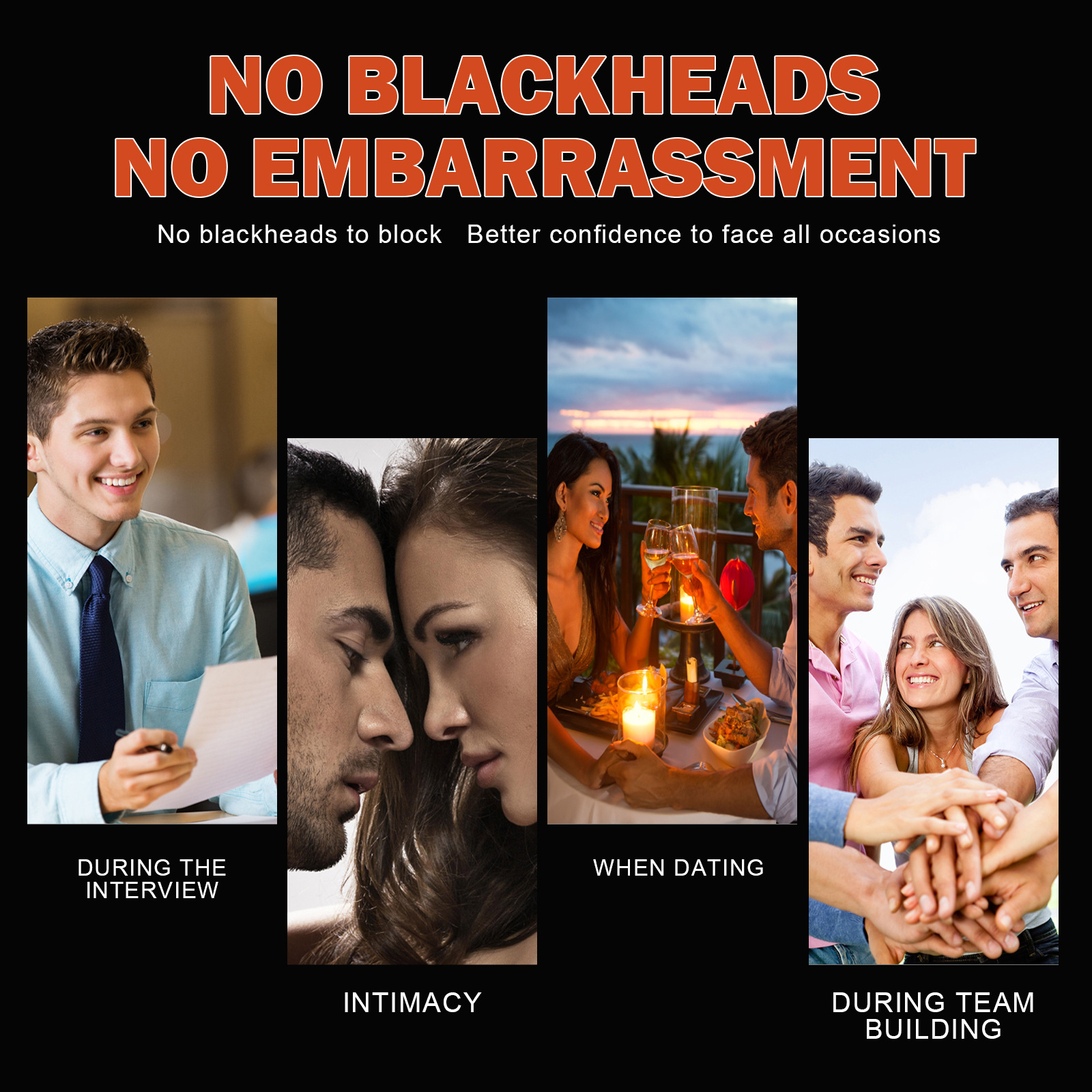 EAST MOON Maschera per naso maschile, acne, pulizia dei punti neri, rassodante, restringimento dei pori e lacrimazione_voghion.com