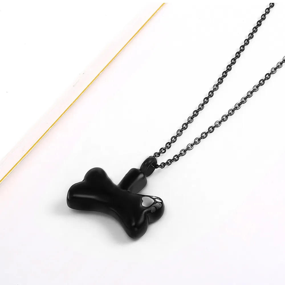Catene in acciaio inossidabile con ciondolo a forma di osso per cani, per animali domestici, collana con urna funeraria apribile, regalo per lui con catena_voghion.com