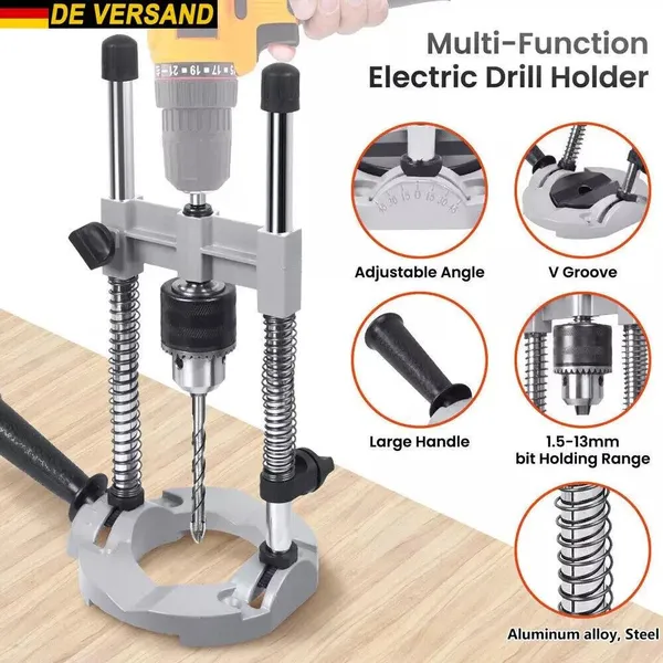 Portable Drill Stand For Precision Drilling With Adjustable Base_voghion.com