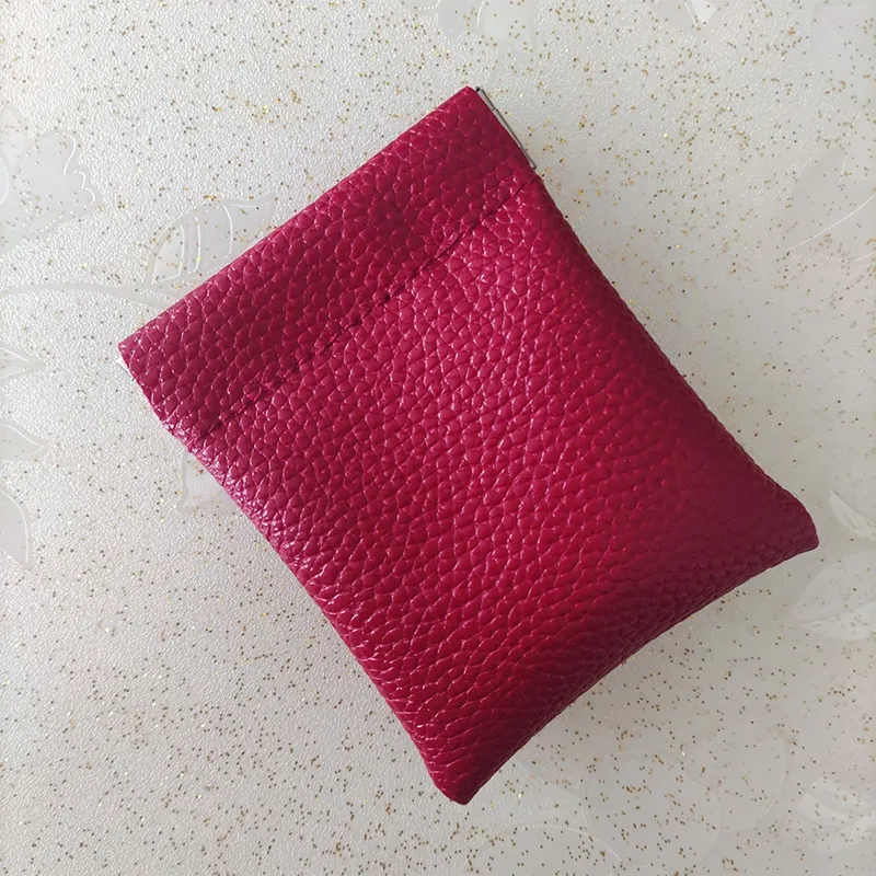 1 ADET Pu Deri Madeni Para Kesesi Mini Kısa Cüzdan Çanta Anahtar Kulaklık Kart Tutucu Hediye Cüzdanlar Kadınlar ve Erkekler İçin_voghion.com