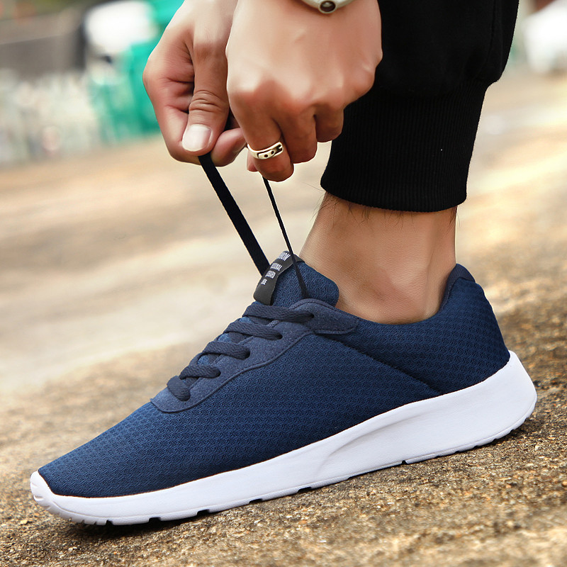 Férfi futócipők, fűzős, férfi sportcipők, könnyű, kényelmes, fürdethető, sétacipők, teniszcipők, férfias, Zapatillas_voghion.com