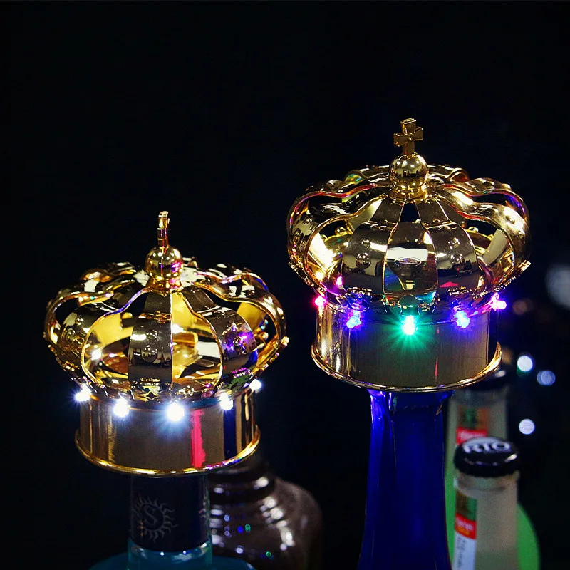 Corona per feste in discoteca, bacchetta stroboscopica a LED, scintillanti, luce per bottiglia di champagne, servizio VIP, luce per bottiglia di vino, luce flash_voghion.com