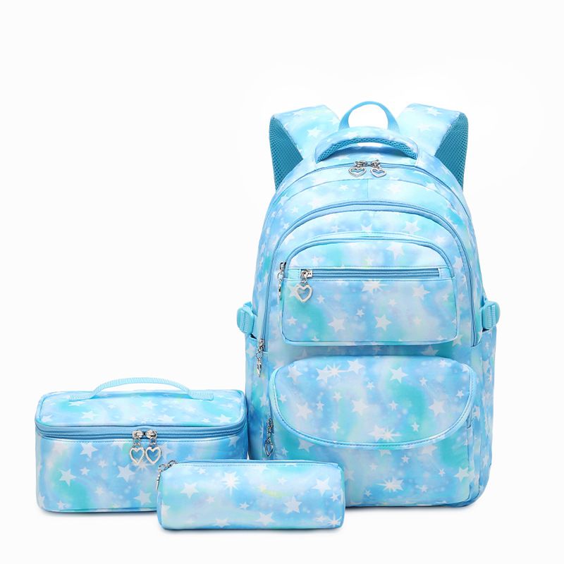 Rucksack für Mädchen, Grund- und Sekundarschüler, bedruckter wasserabweisender Rucksack, süße Lunchtasche_voghion.com