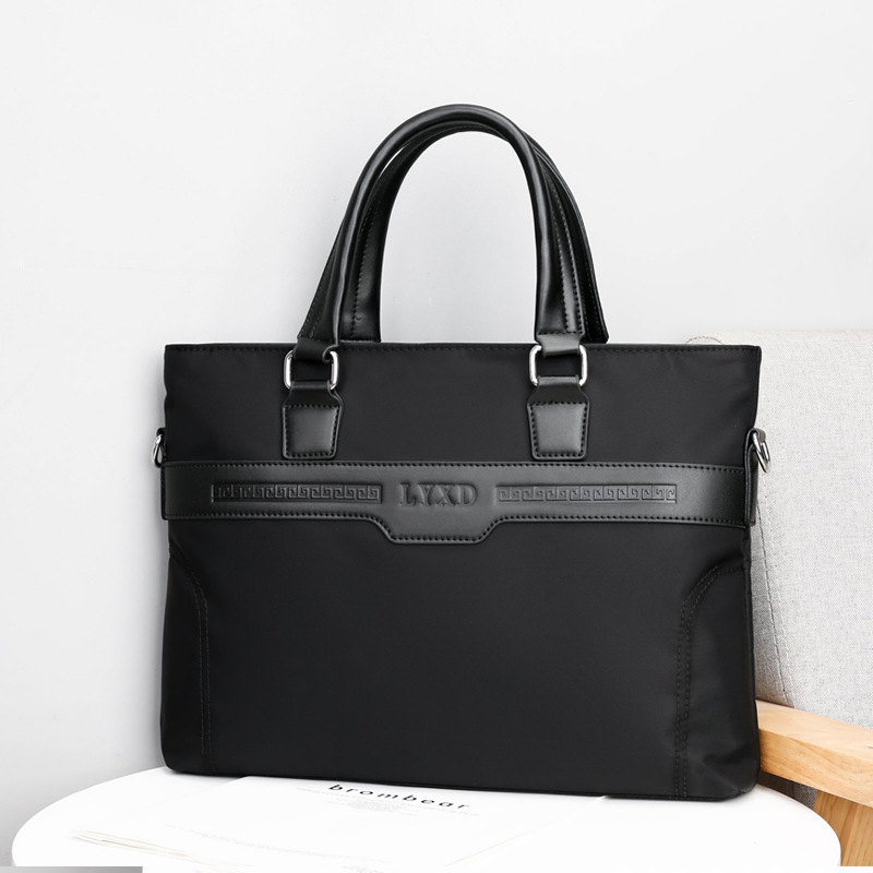 Nuova borsa da ufficio in tela da uomo, con tracolla e portadocumenti_voghion.com