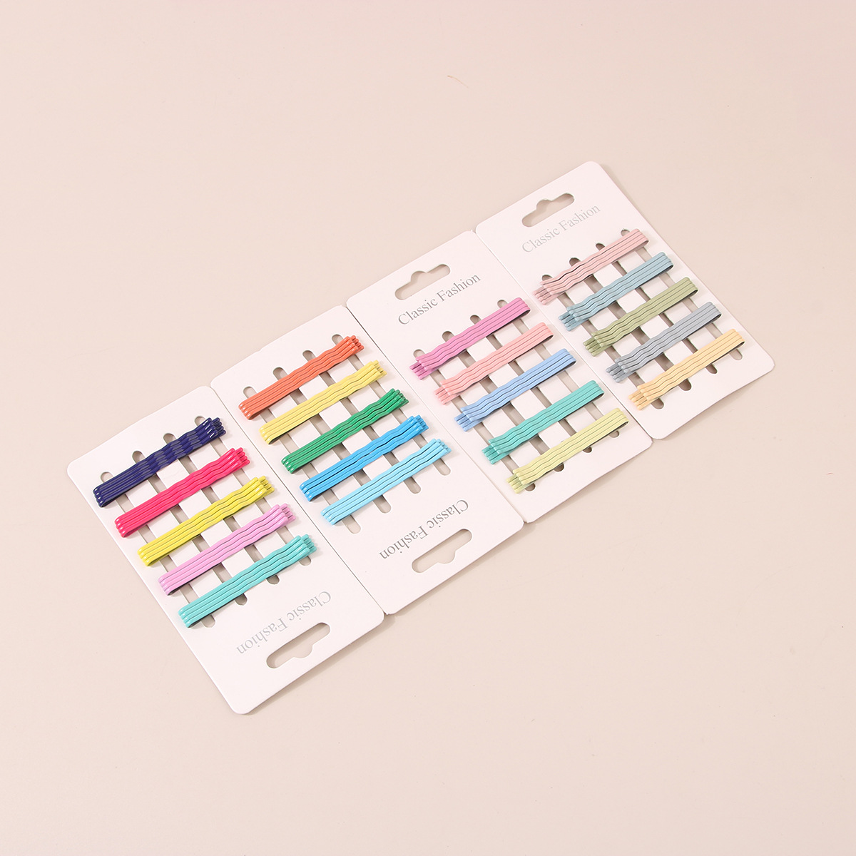 Guanyang Korean version of ins style candy color one-line clip small fresh hairpin U-shaped clip simple and versatile side clip hairpin combination_voghion.com