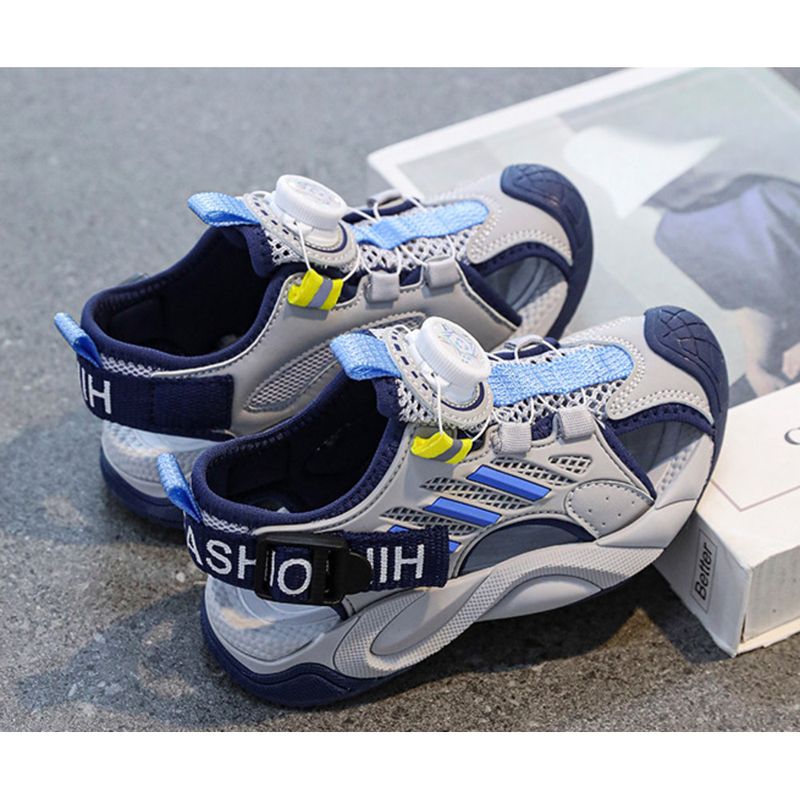 Boys' 2024 summer new children's sports sandals boys non-slip beach shoes_voghion.com
