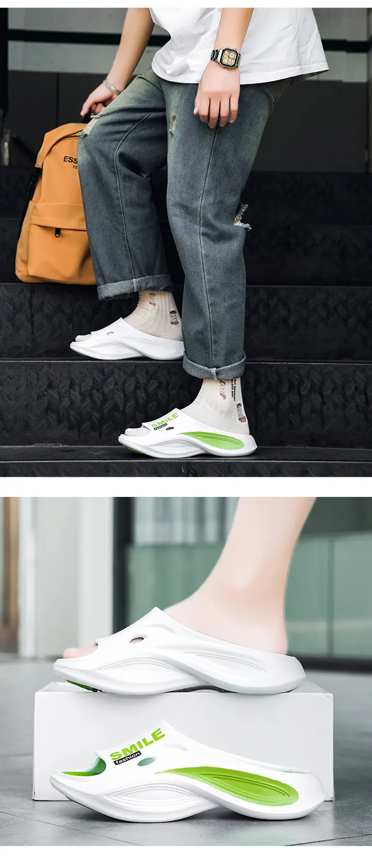 Outer Slippers Beach One Word Non-slip Wading Large Size Cool Slippers_voghion.com