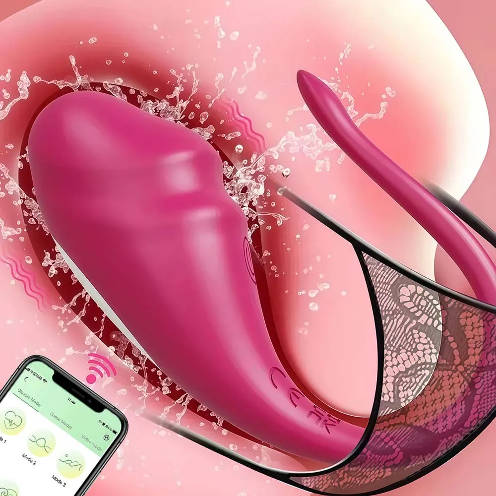 Bluetooth App-gesteuerter G-punkt Vibrator Für Frauen Wearable_voghion.com