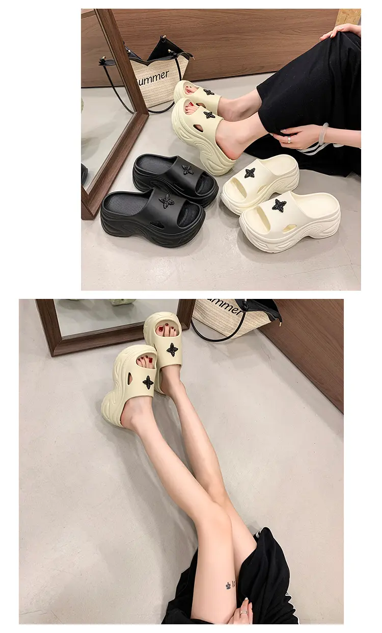 Summer Women's Platform Slippers Beach Sandals Soft Sole_voghion.com