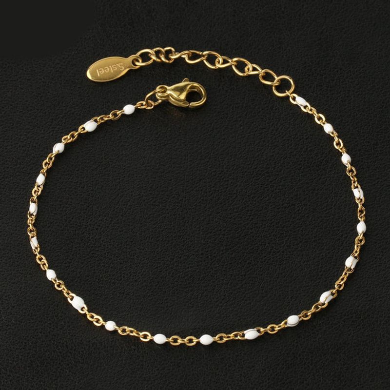 Braccialetti in acciaio inossidabile, 8 colori di braccialetti semplici da donna in stile bohémien_voghion.com