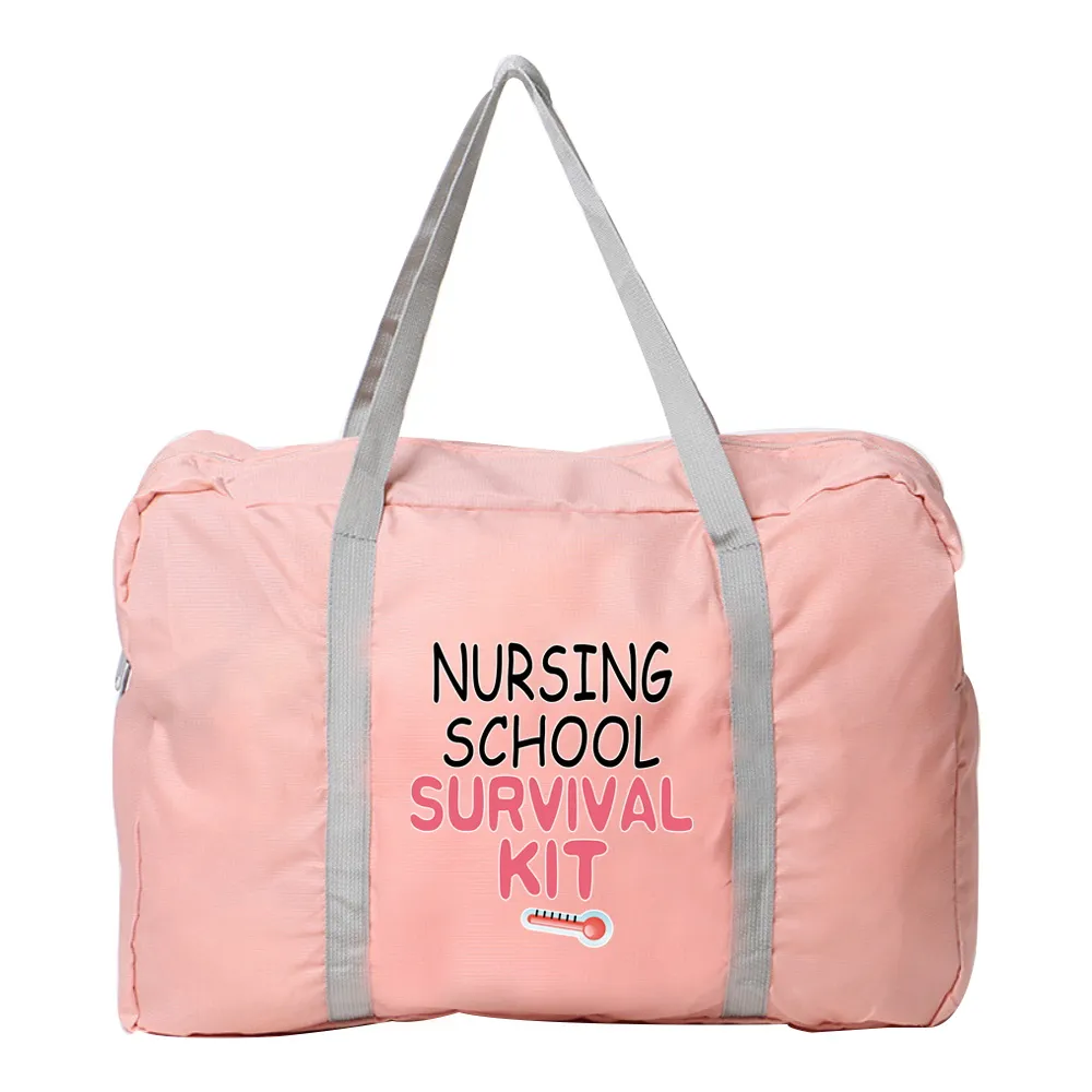 Foldable Travel Handbags Duffle Bag Women Gadgets Organizer Clothes Printed Traveler Accessories Holiday Nurse Tote Lage_voghion.com