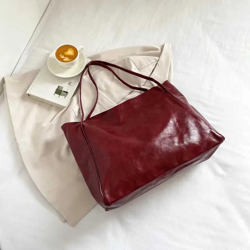 Mode Handtasche lässig Schulter 2023 Sommer Neue Tasche Frauen retro Trend Große Kapazität FemaleC241128_voghion.com
