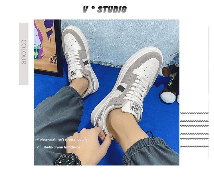 Scarpe da ginnastica in tela da uomo stile college_voghion.com