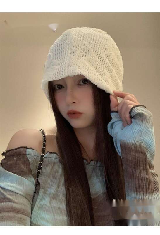 Stile freddo, pile di fiori sciolti per le donne, versatile atmosfera primaverile ed estiva, sottile e traspirante, testa grande_voghion.com