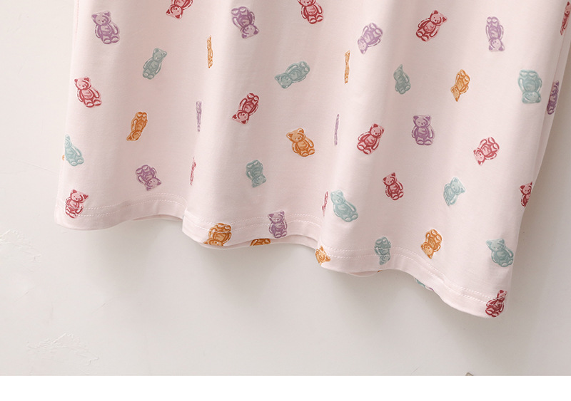 Pigiami da donna Camicia da notte in modal Pigiama da donna in seta ghiacciata sottile a maniche corte_voghion.com