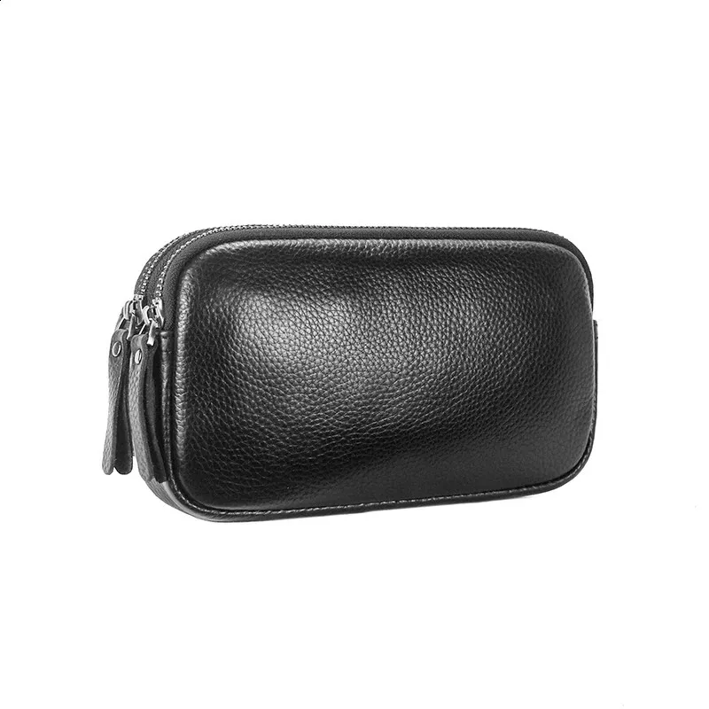 Gürteltasche aus Leder für Herren und Damen, für Reisen im Freien, Sport, Laufen, Gehen, Wandern, schmale Handy-Geldbörse, Hüfttasche_voghion.com