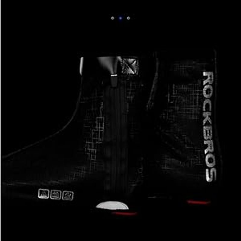 Cubrezapatillas de invierno para bicicleta ROCKBROS, protección contra la lluvia, color negro, tallas M y L_voghion.com