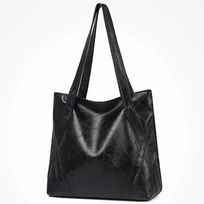 Women's Shoulder Bag Pu Leather Commuter Handbag Large Capacity_voghion.com