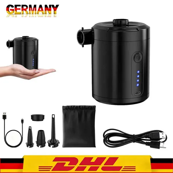 Electric Air Pump 5200mAh For Inflatable Boats And Mattresses_voghion.com