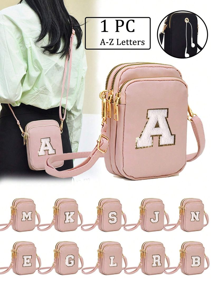 26 Buchstaben Handy Damen Crossbody 2024 Neue Walking Mini Schulter ändern kleine Tasche, vertikale Version_voghion.com
