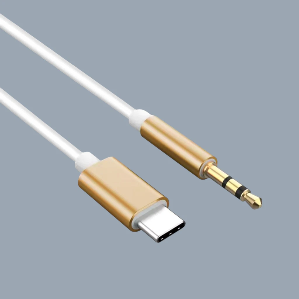 Câble auxiliaire USB Type-C vers prise jack 3,5 mm pour autoradio Samsung iPhone_voghion.com