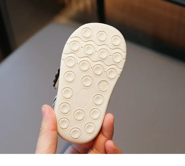 Çocuklar Yumuşak Tabanlı İlk Yürüteçler Bebek İlkbahar Sonbahar File Üst Cutefeet Çocuk Günlük Spor Ayakkabıları Yürümeye Başlayan Çocuk Kaymaz_voghion.com